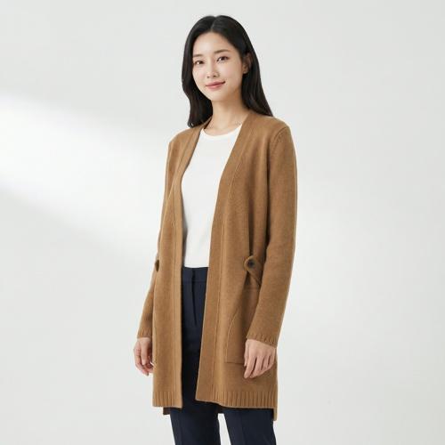 마인 브이넥카디건