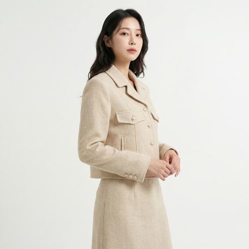 룩캐스트 트위드재킷
