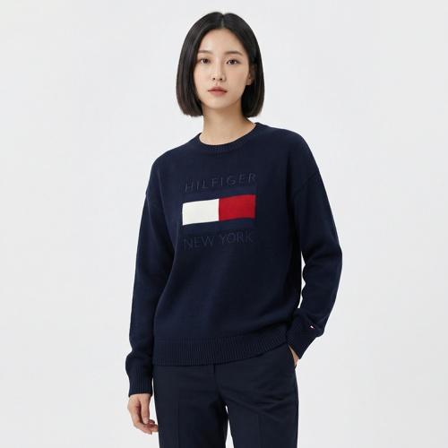 타미힐피거 라운드니트
