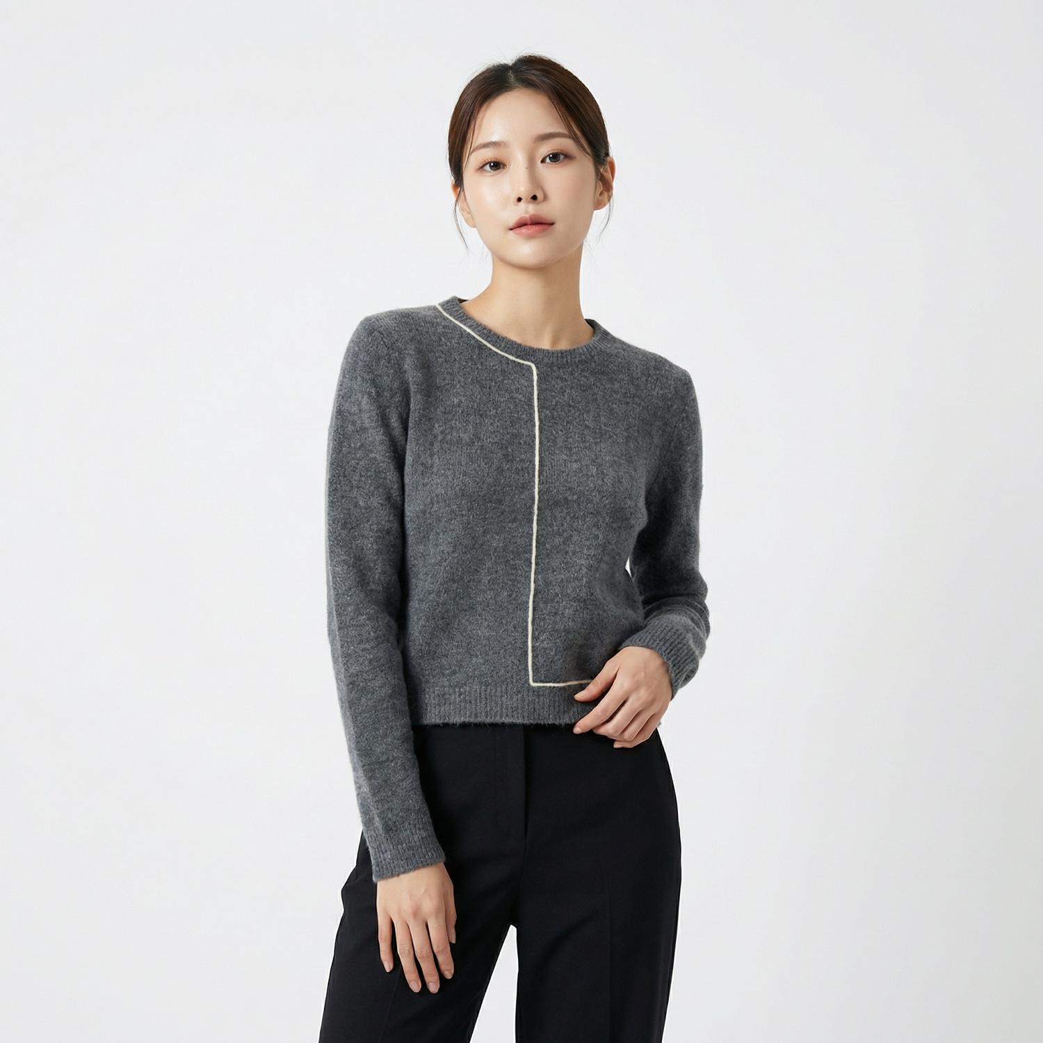 자라 라운드니트 1