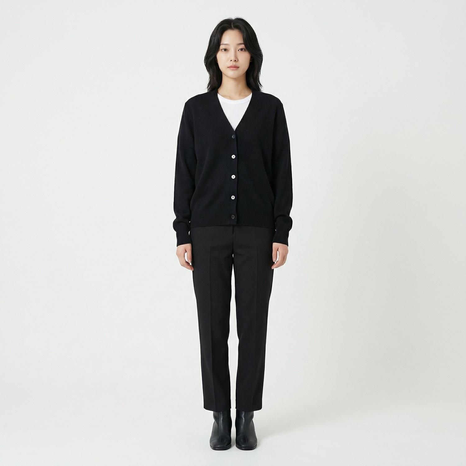 헤브레스 브이넥카디건 1