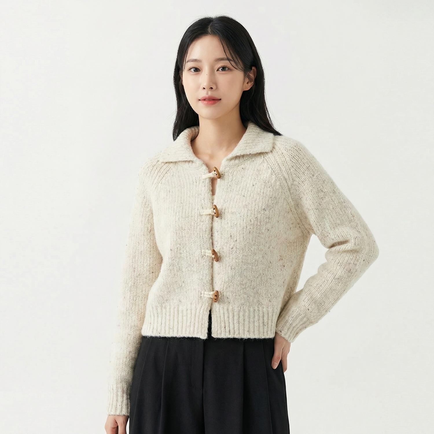 시스티나 칼라카디건 착용컷