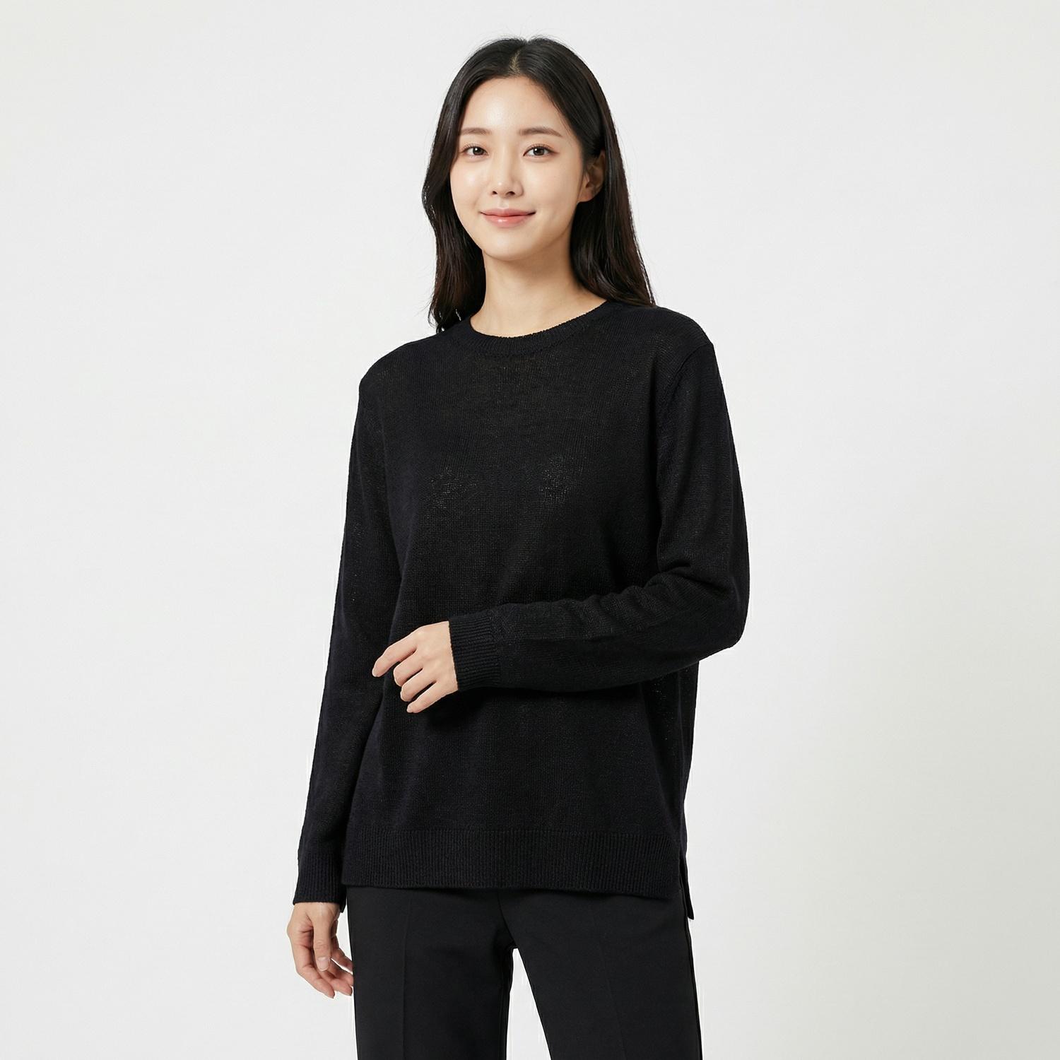 르 캐시미어 라운드니트 1