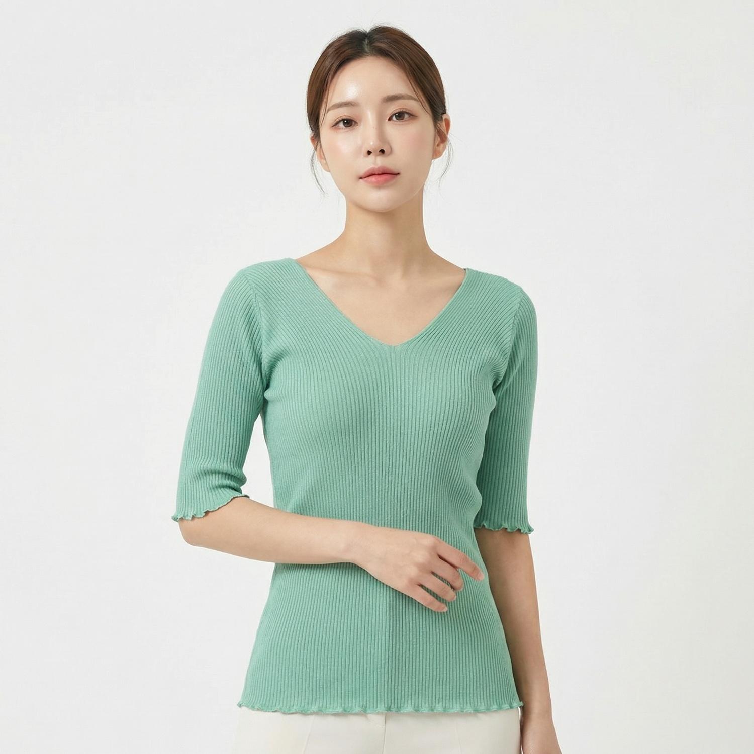 리플레인 브이넥니트 1