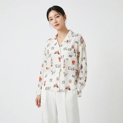 베네통 블라우스