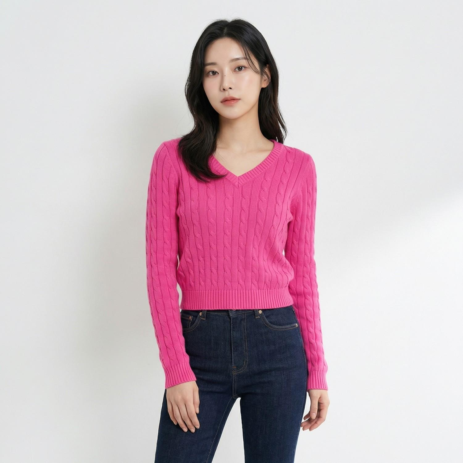 페일제이드 브이넥니트 1