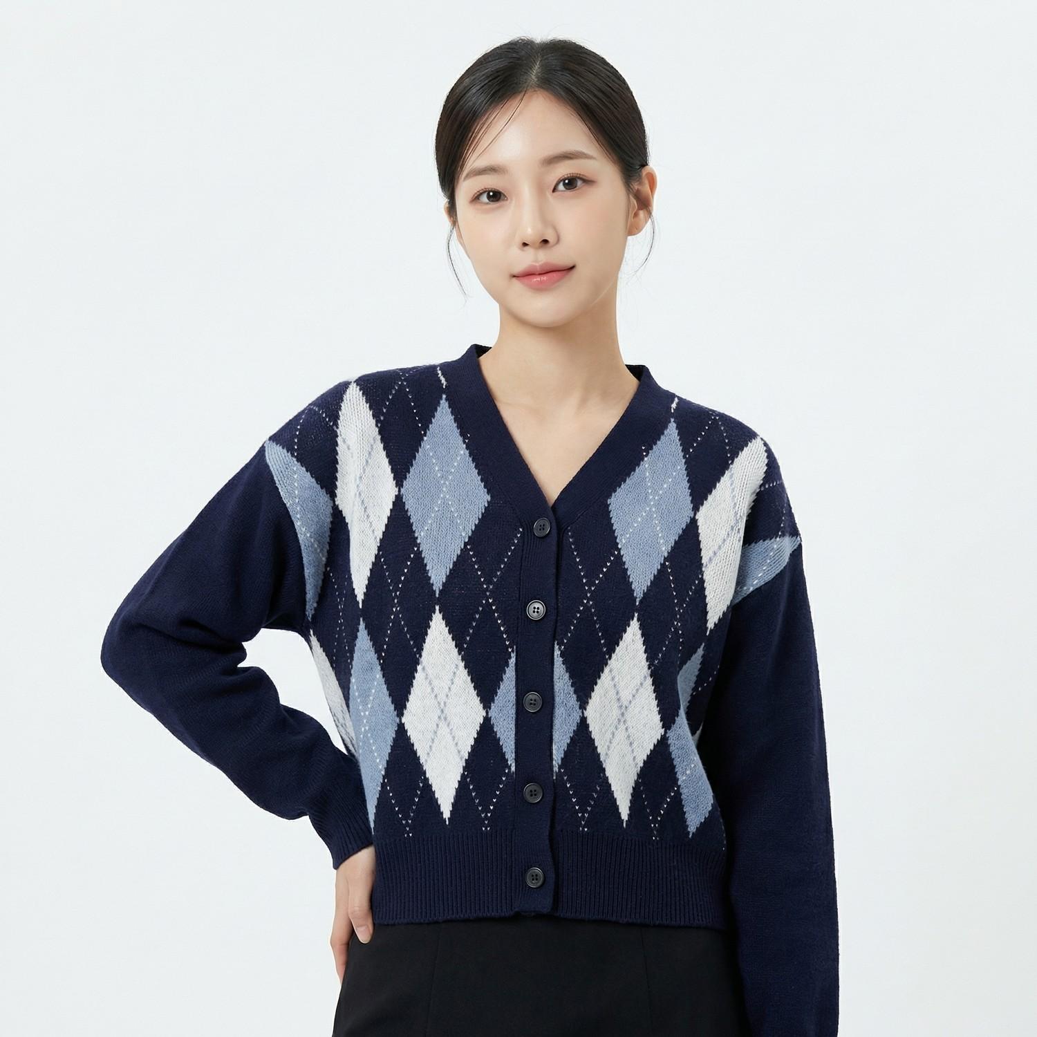 스파오 브이넥카디건 1