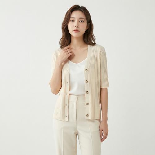 마리끌레르 브이넥카디건