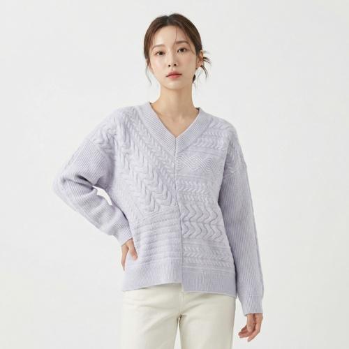 시스템 브이넥니트