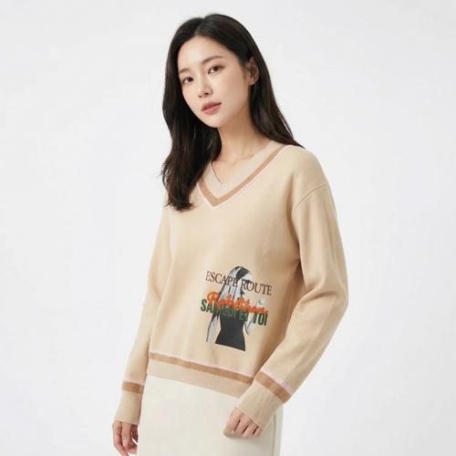 듀엘 브이넥니트