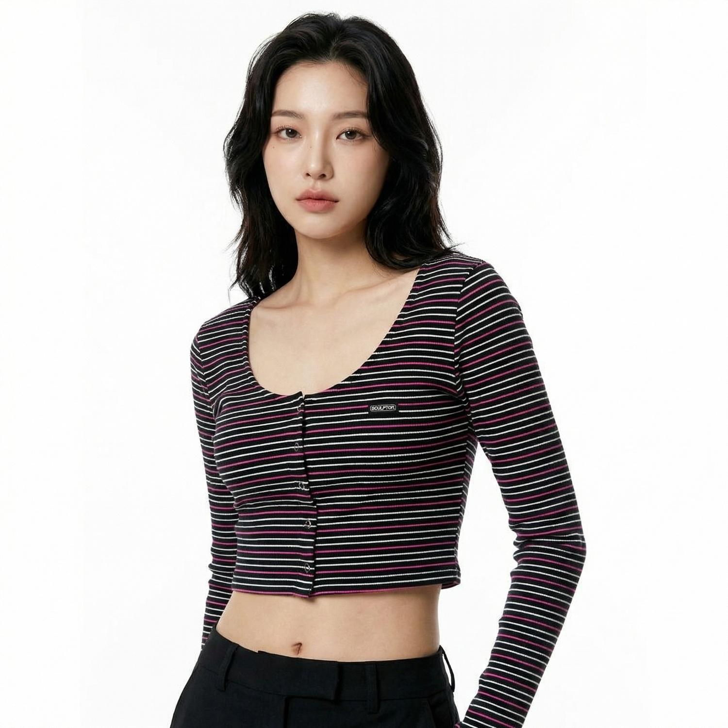 스컬프터 라운드카디건 1
