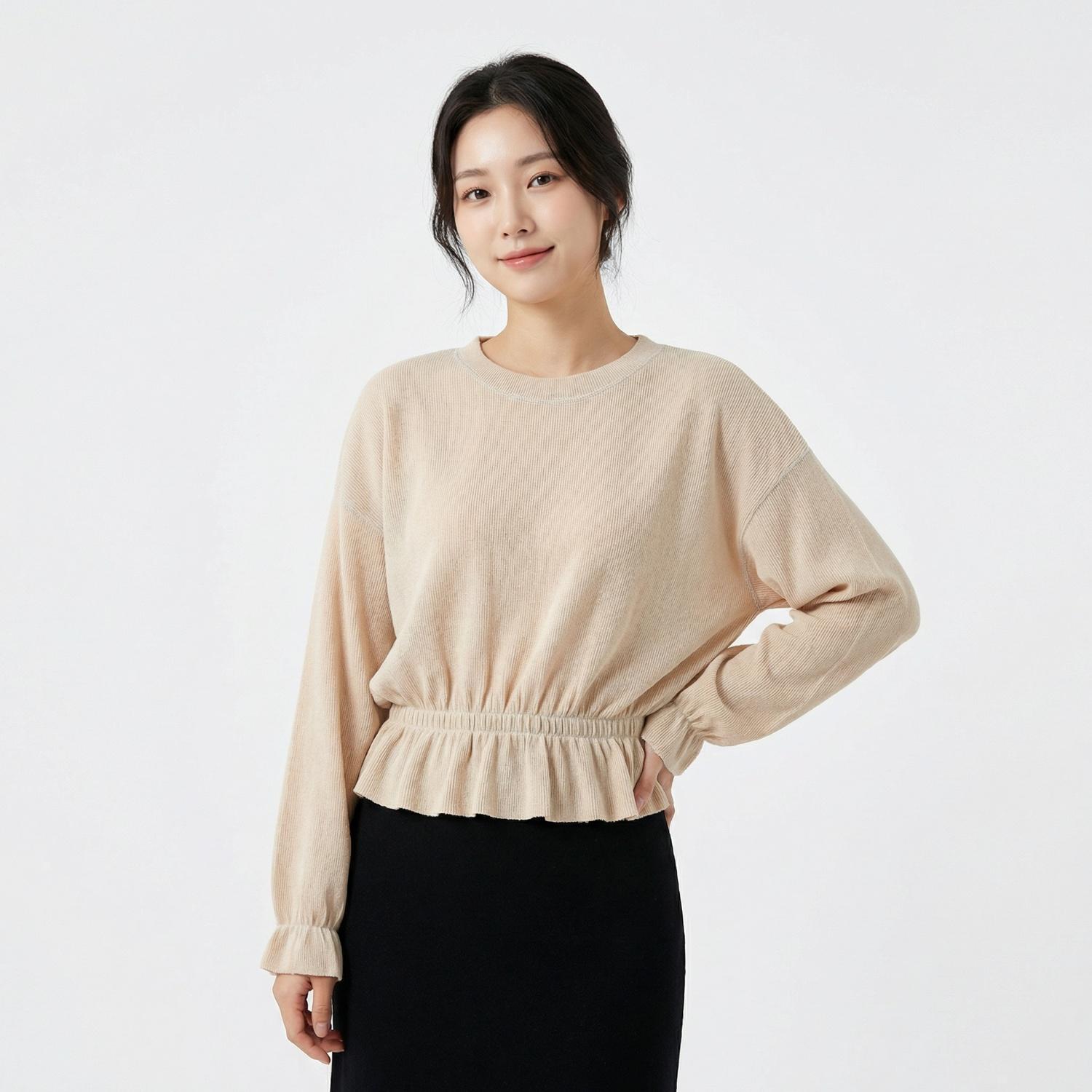 자라 베이직 라운드니트 1
