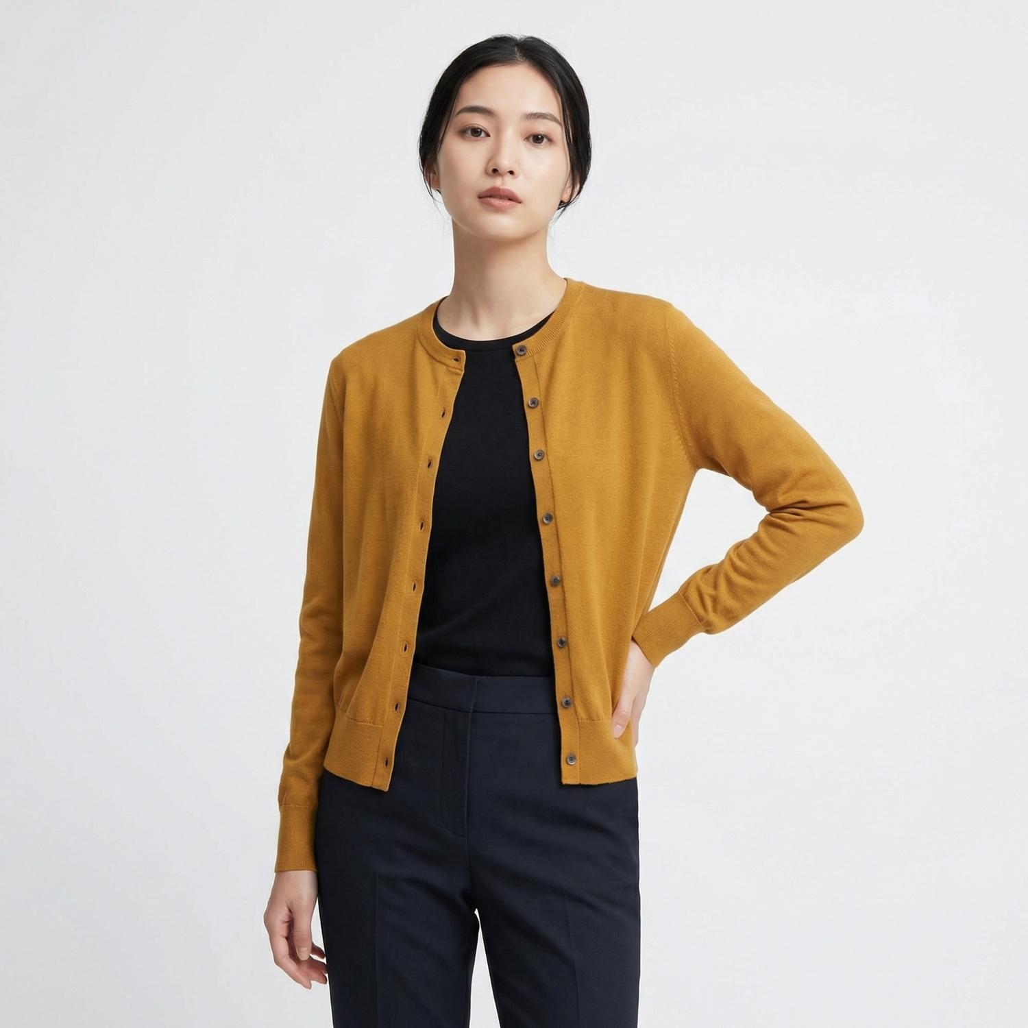유니클로 라운드카디건 1