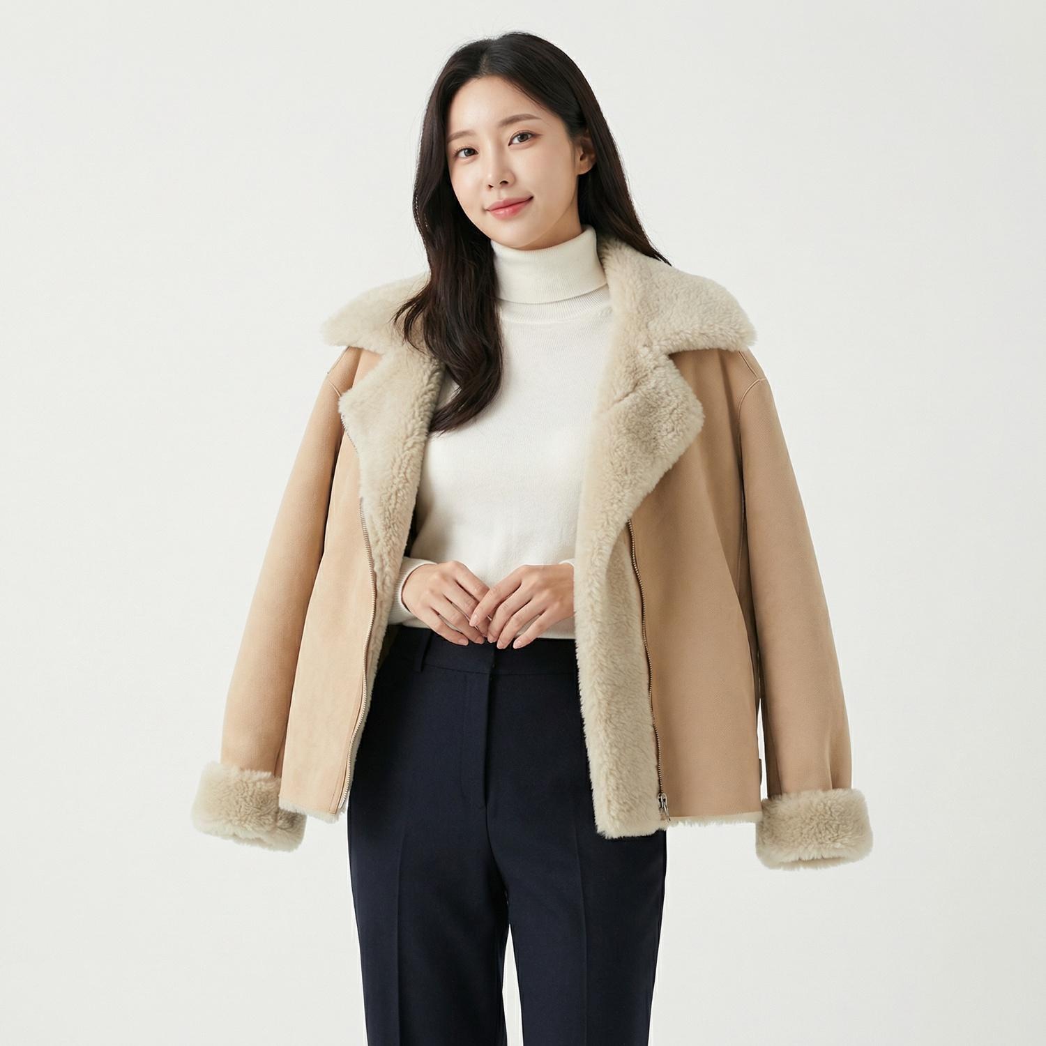 파사드패턴 무스탕재킷 1