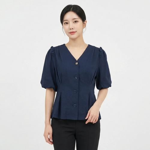 지컷 블라우스