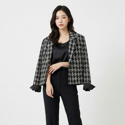 보브 트위드재킷