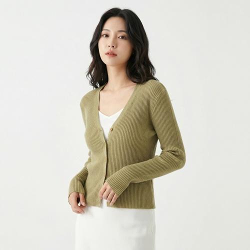 아워코모스 브이넥카디건