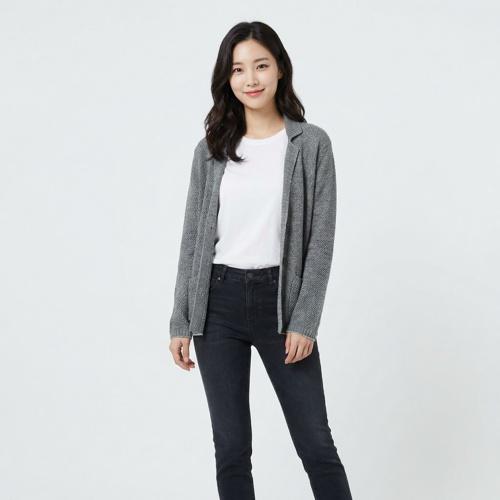 띠어리 칼라카디건