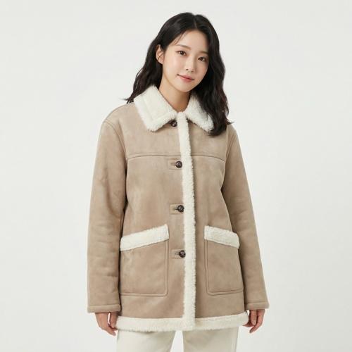 스파오 무스탕재킷