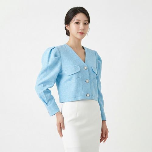 딘트 트위드재킷