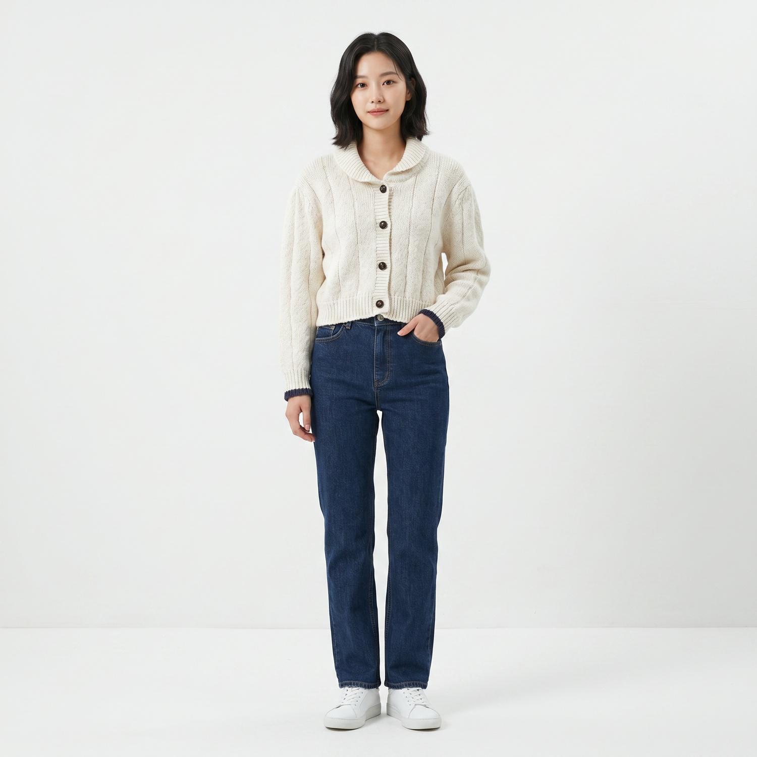 이슈넘버 칼라카디건 1