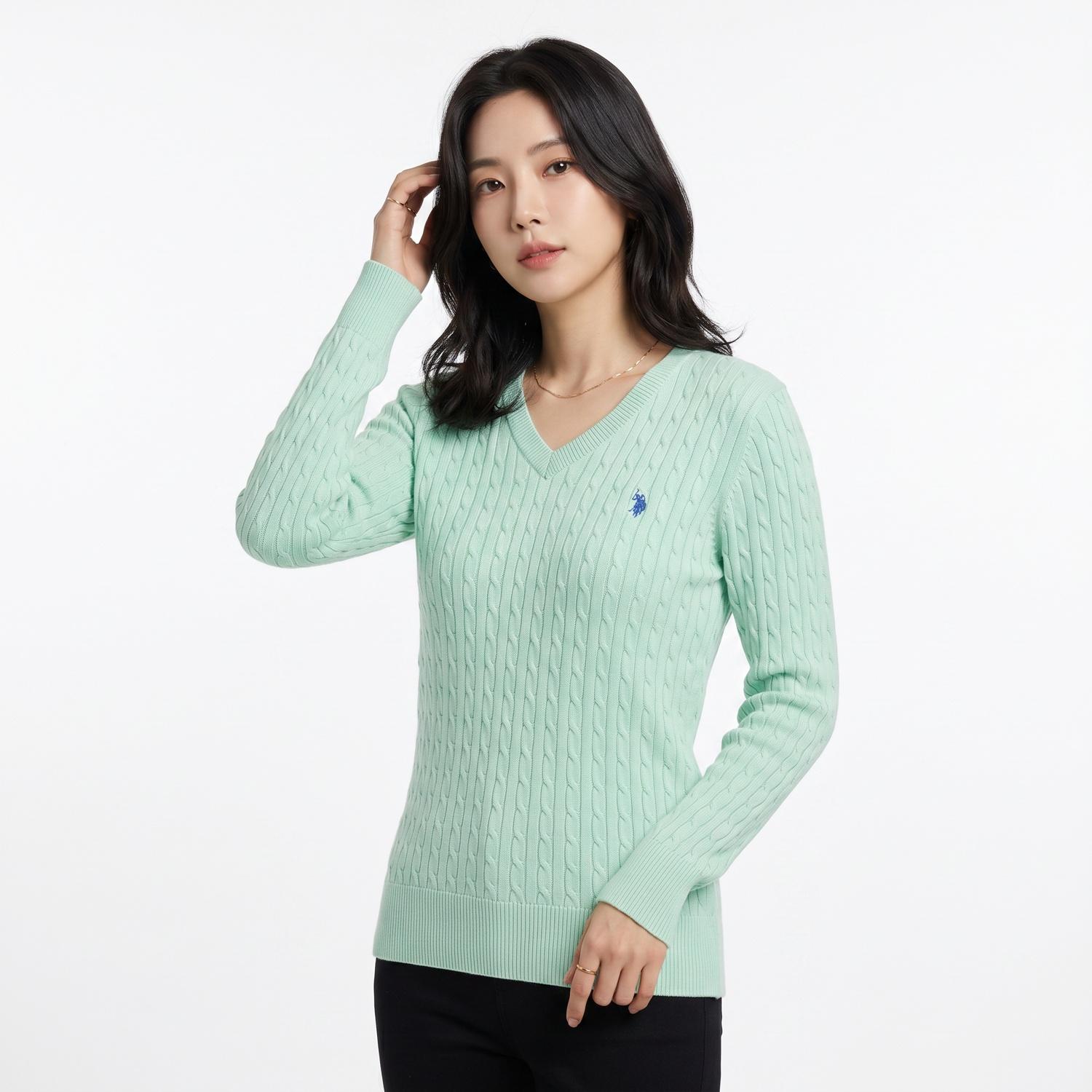 유에스 폴로 어소시에이션 브이넥니트 1