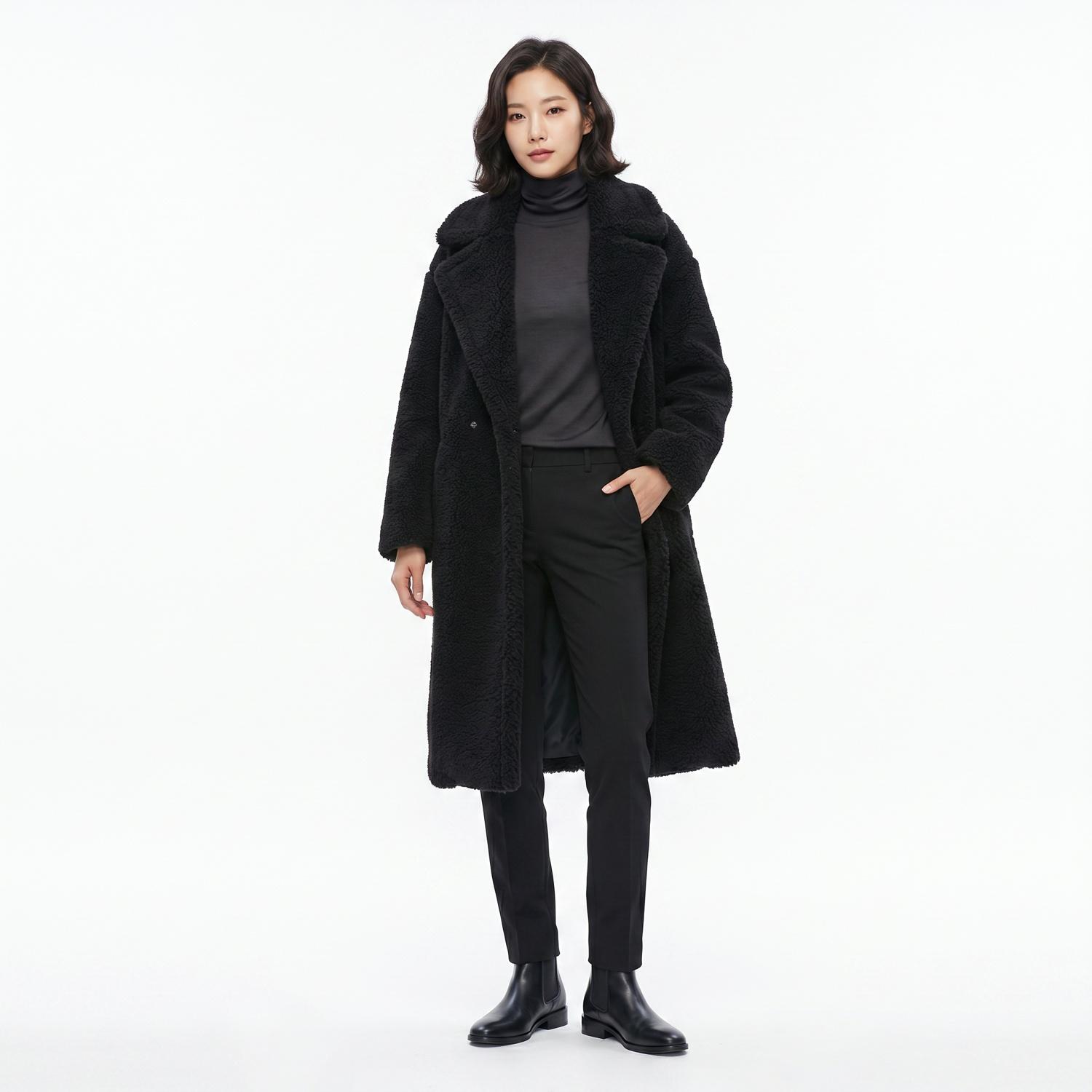 비이커 싱글코트 착용컷