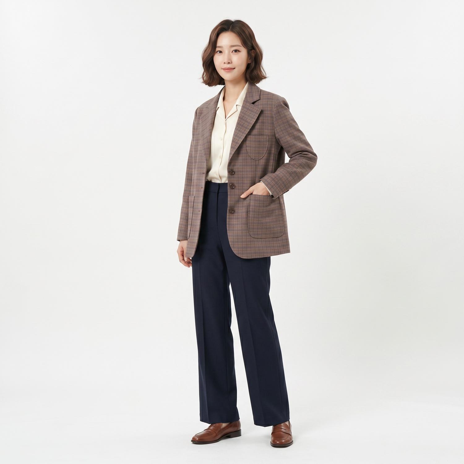 르니나 싱글재킷 착용컷