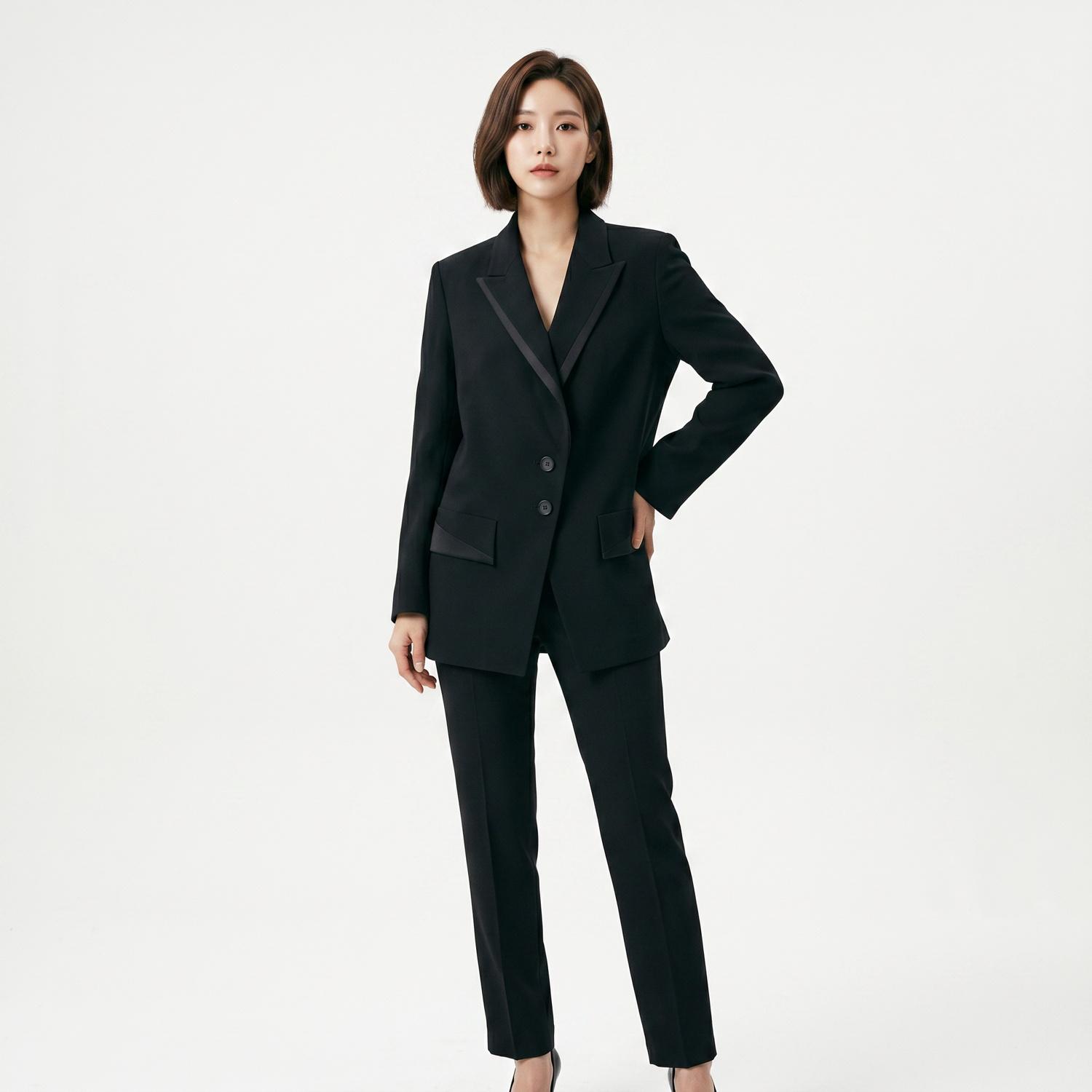 보브 싱글재킷 착용컷