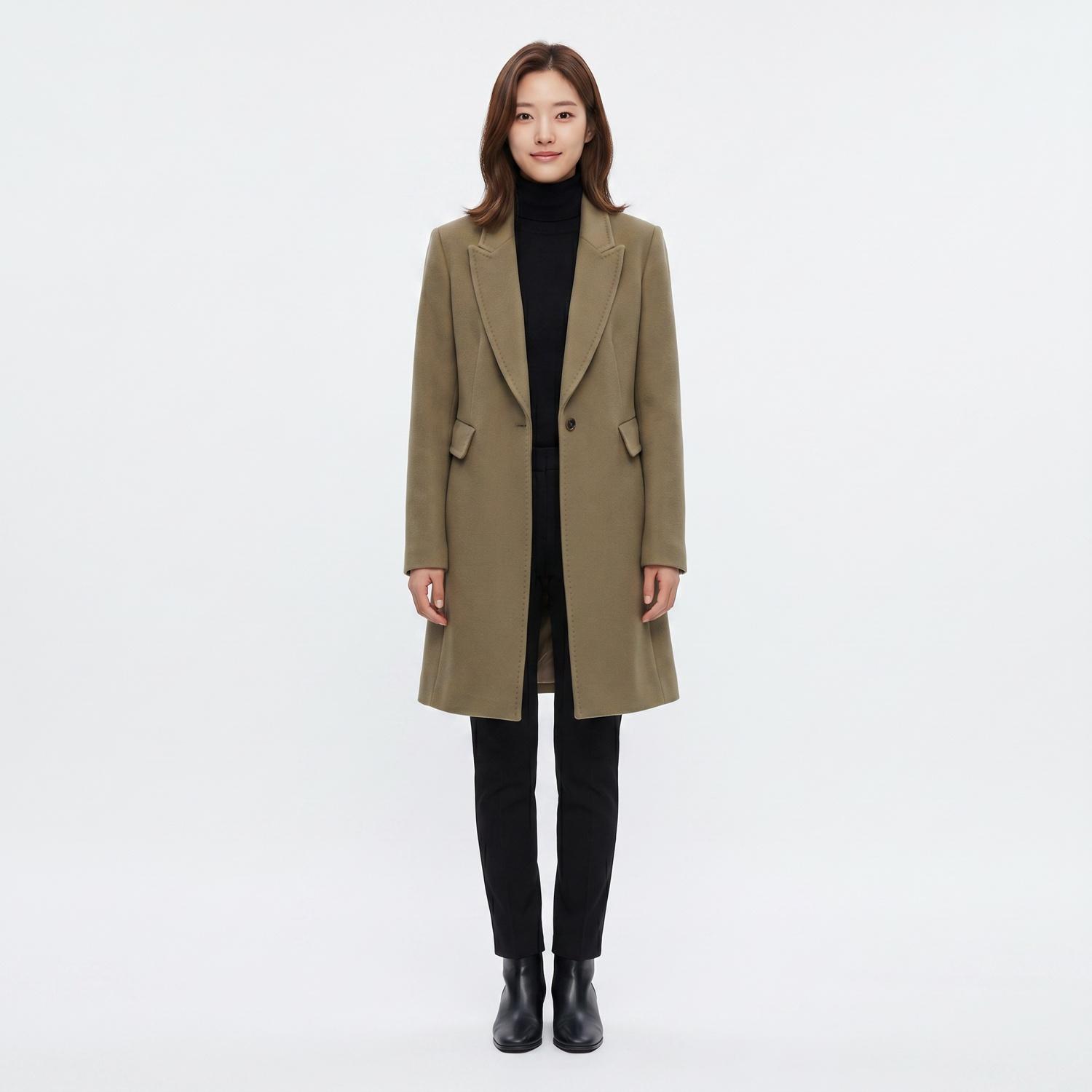마인 싱글코트 착용컷