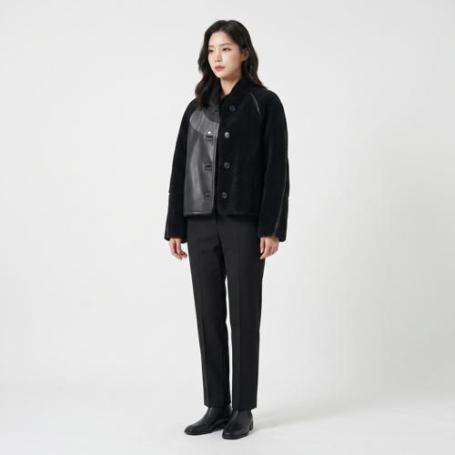 로우 클래식 무스탕재킷