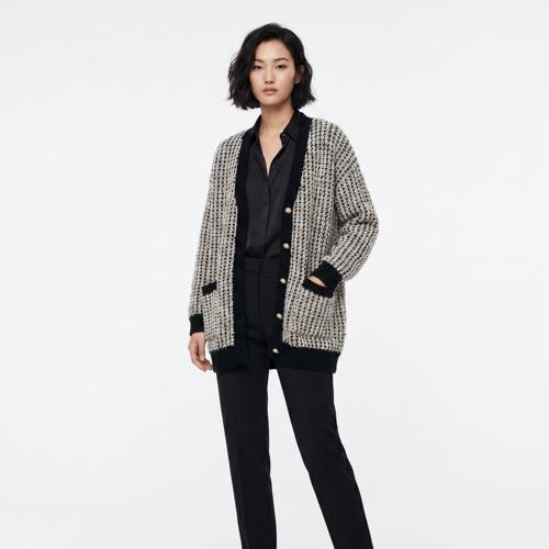 자라 브이넥카디건