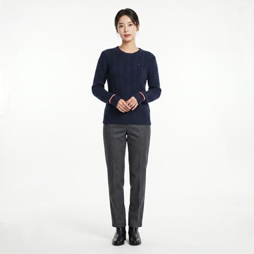 타미힐피거 라운드니트