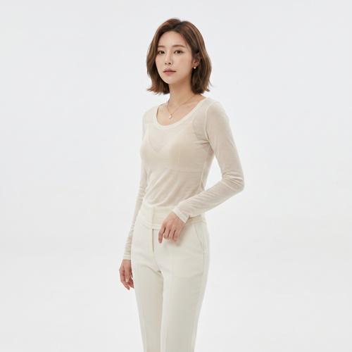 나체 긴팔티셔츠