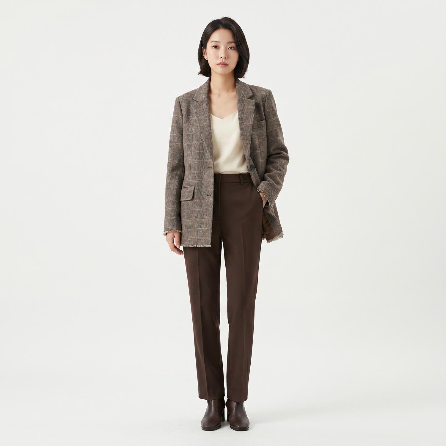 스파오 싱글재킷 착용컷