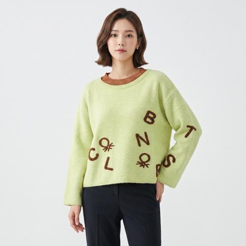 스타일 베네통 라운드니트