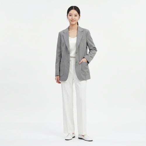 유니클로 싱글재킷