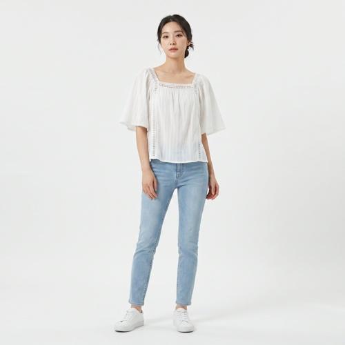 지컷 블라우스