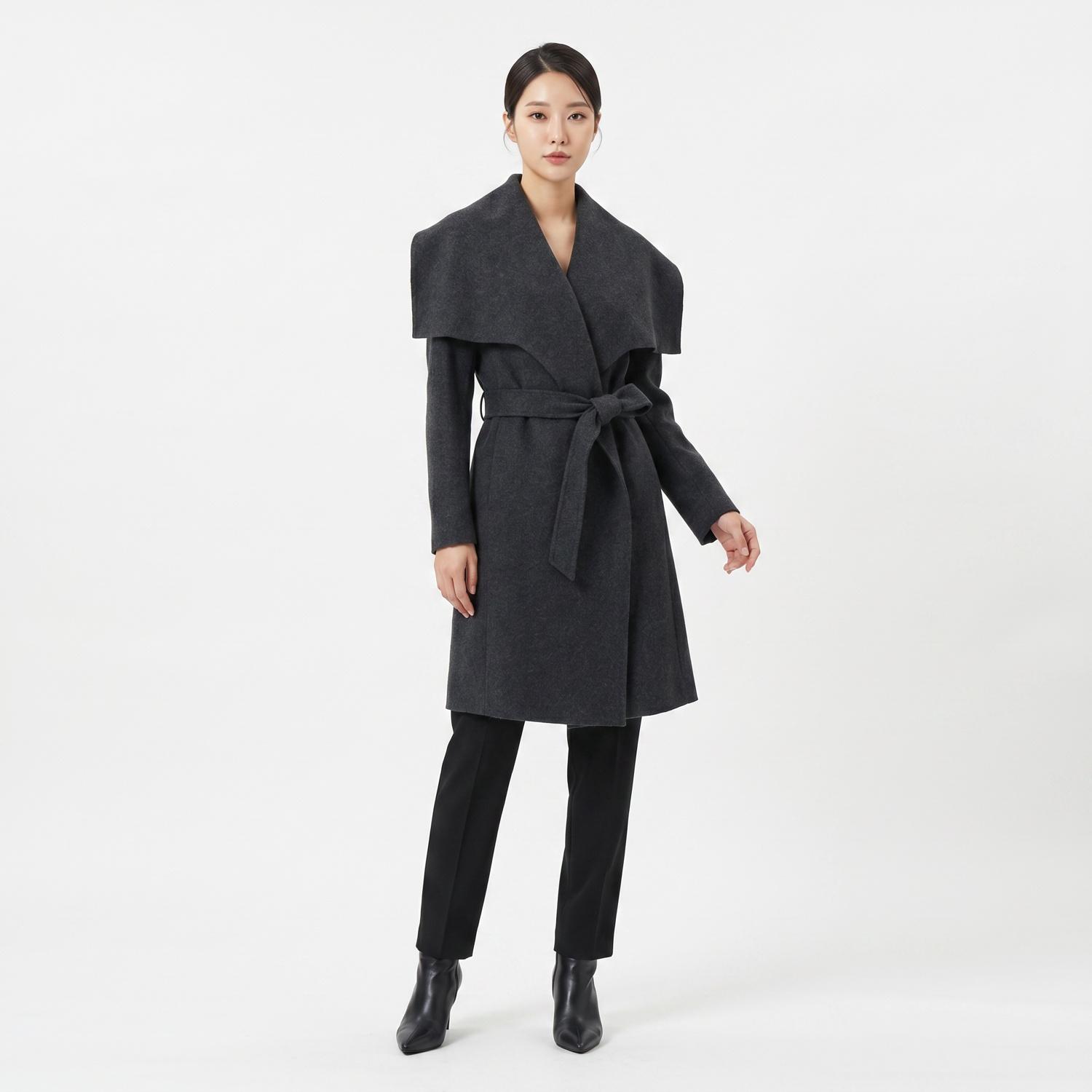 베네통 숄카디건 착용컷