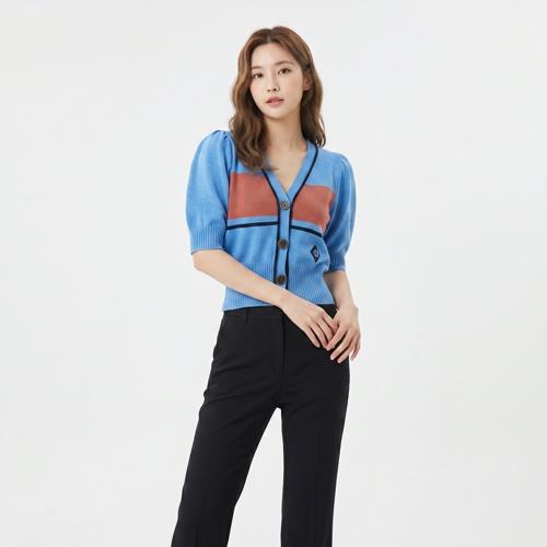 럭키슈에뜨 브이넥카디건