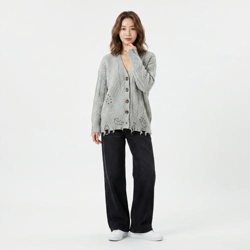 자라 브이넥카디건