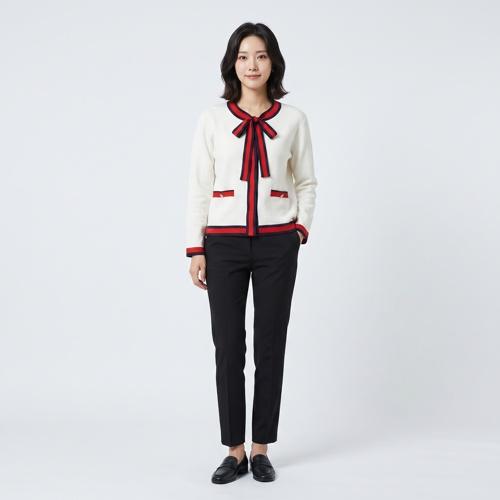 지컷 숄카디건