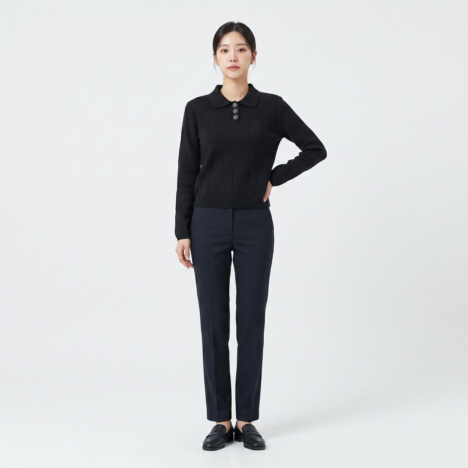 시티브리즈 칼라니트 착용컷