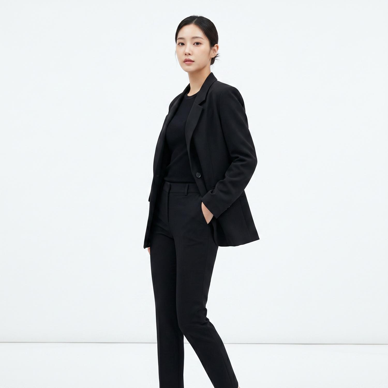 프론트로우 싱글재킷 착용컷