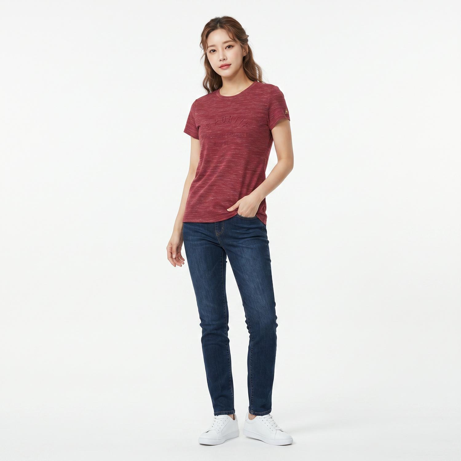 르꼬끄 스포르티프 반팔티셔츠 착용컷