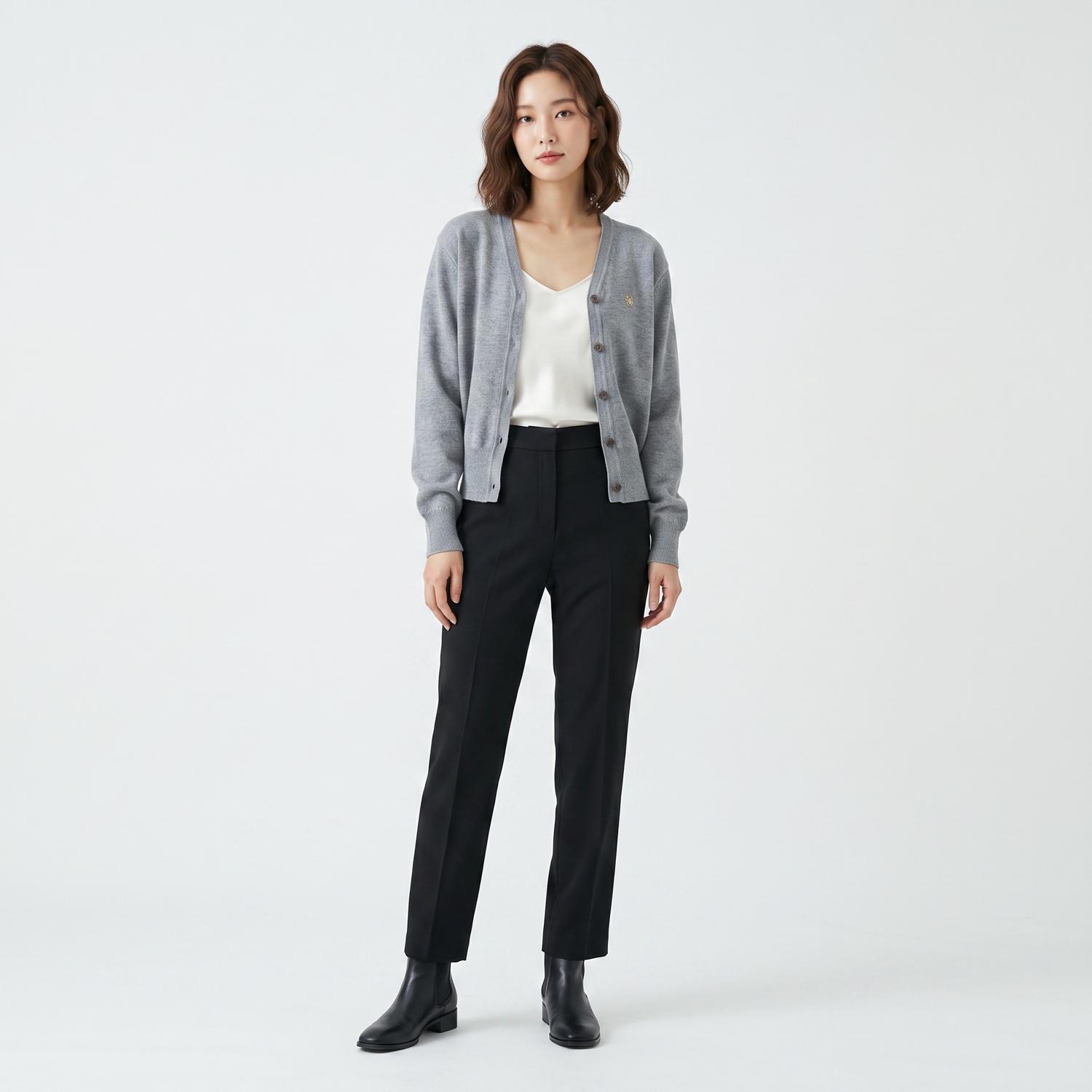 니주르 브이넥카디건 1