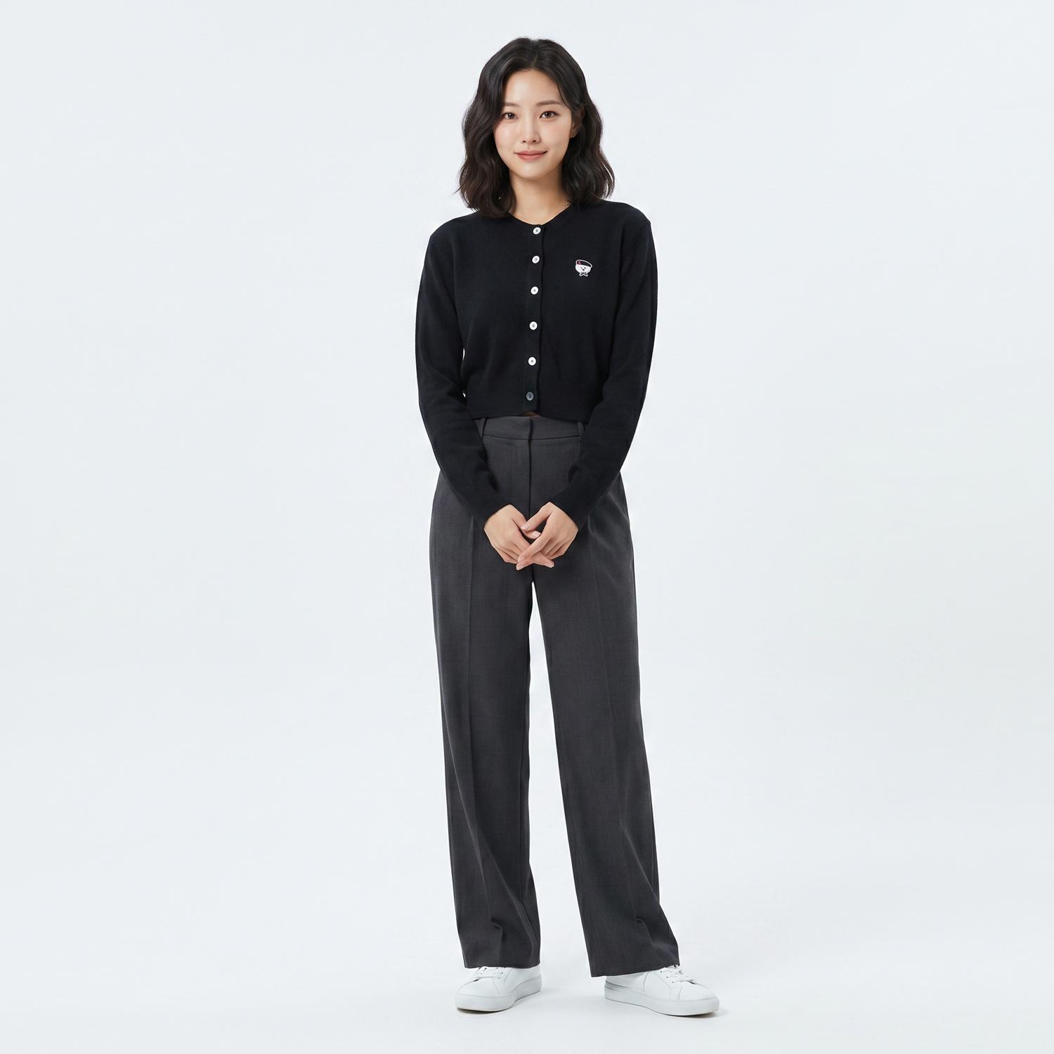 비욘드 클로젯 라운드카디건 착용컷