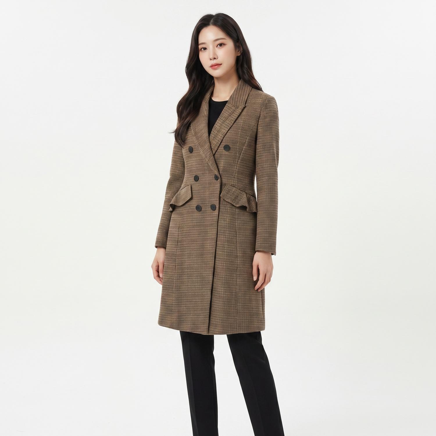 쥬시쥬디 더블코트 착용컷