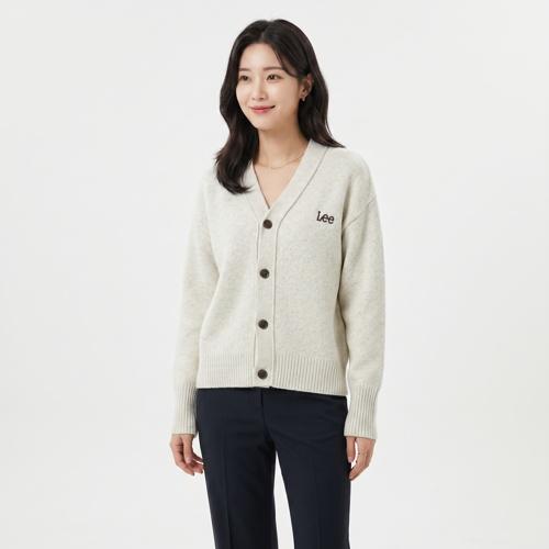 리 브이넥카디건