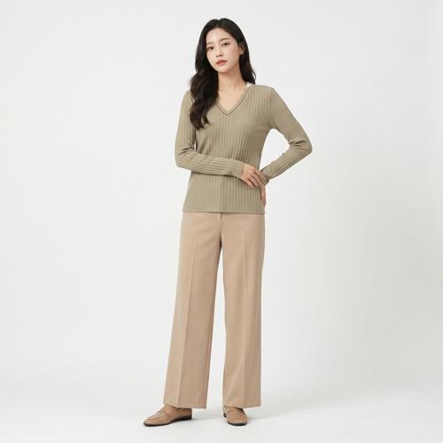 스타일 베네통 브이넥니트